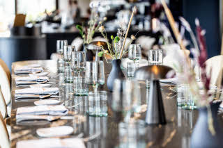 table at restaurant ansvar at scandic spectrum in copenhagen  