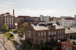 view from superior plus room at scandic tampere station
