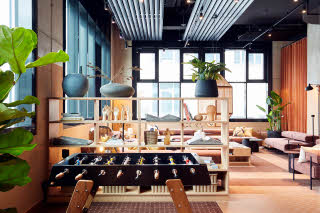 Living Room Foosball table Scandic München Macherei