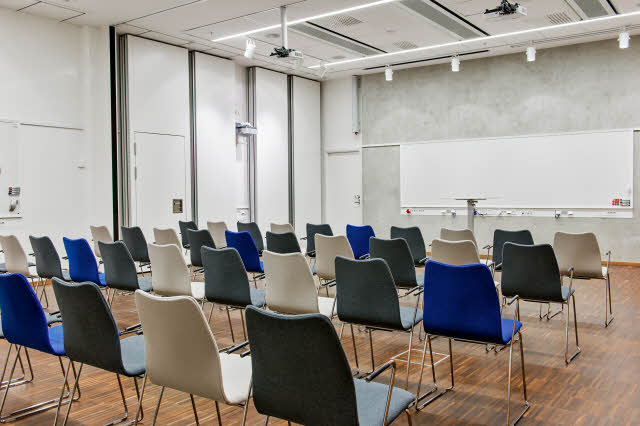 Meeting room in theatre style at Scandic Klara, Stockholm