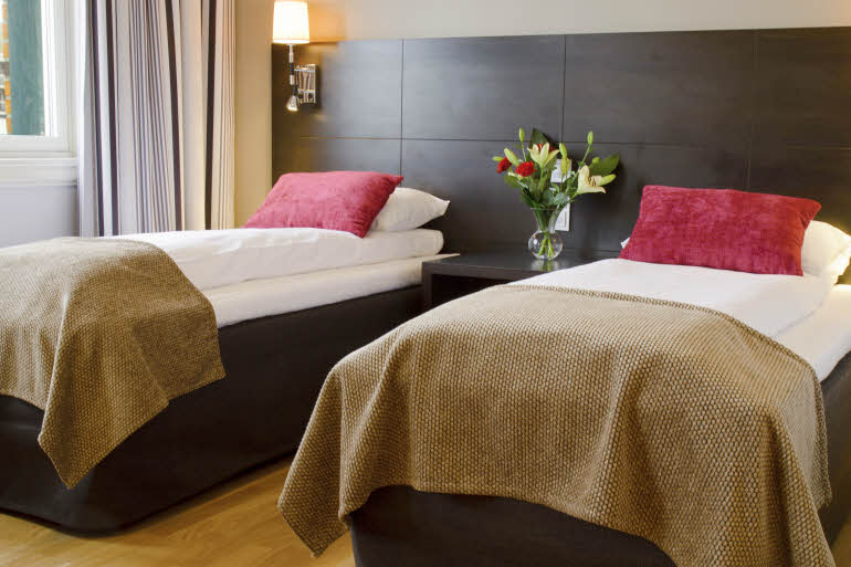 Scandic Hammerfest, Hammerfest, North Norway, deluxe room, separate beds