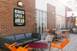 Exterior terrace hotel Scandic Vasteras