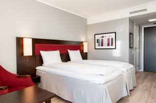 superior twin room at scandic kristiansund in norway