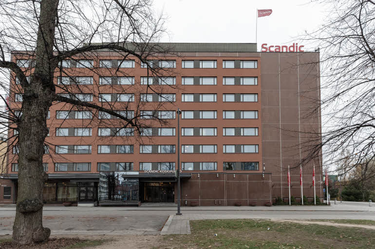 facade scandic tampere koskipuisto hotel finland