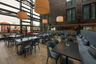 Restaurant at hotel Scandic Bakklandet Trondheim