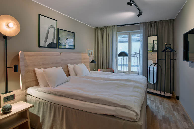 Beds in room Superior twin at Scandic Klara in Stockholm