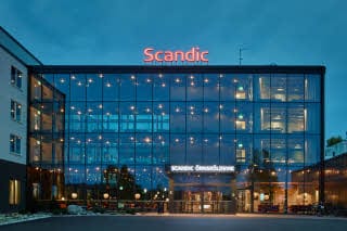 exterior at scandic ornskoldsvik in sweden