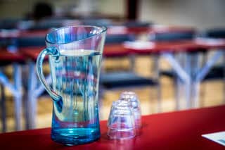 Jug with water meeting room Scandic Värnamo