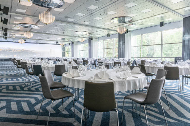 meeting room henrika banquet style at scandic rosendahl in tampere