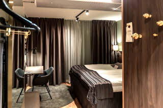 Bed in Room Cabin Queen Scandic Uplandia Uppsala