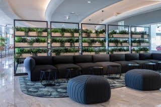 Lobby in Scandic Eden Nokia in Finland
