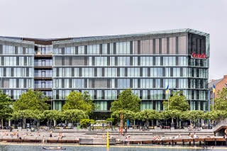 exterior facade at scandic spectrum in copenhagen in denmark