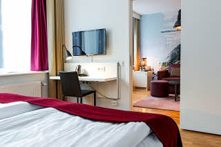 Junior Suite bed Scandic Sjofartshotellet Stockholm