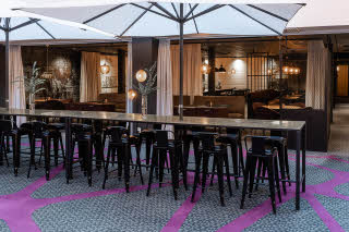 Restaurant yard Scandic Plaza Boras