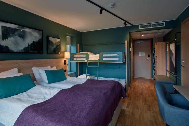 Family Superior room at scandic ornskoldsvik in sweden