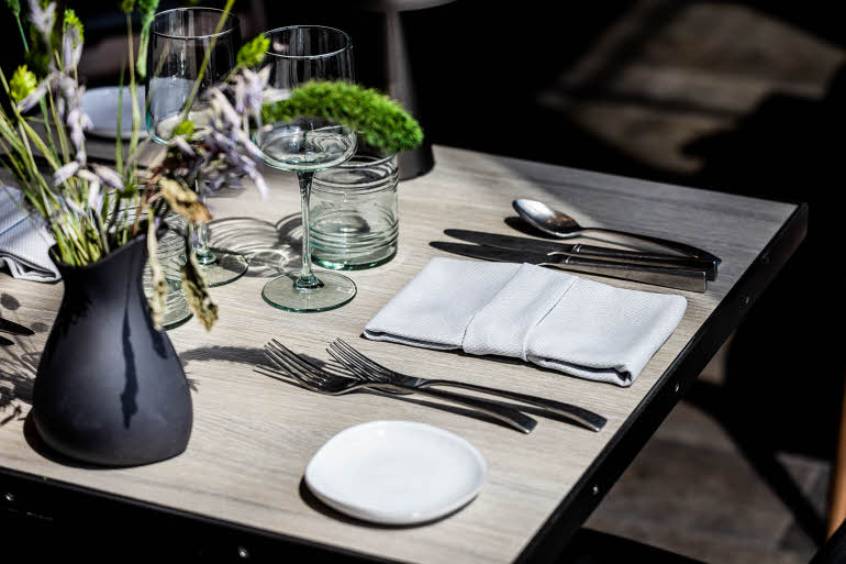 outside table at restaurant ansvar at scandic spectrum in copenhagen  