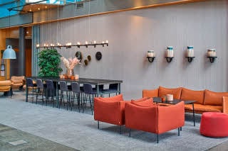 lobby at scandic molndal in gothenburg sweden