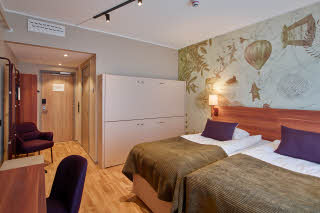 Overview of a Standard Family Four room at Scandic Luleå