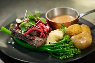 Scandic Syv Søstre Sandnessjøen, plate with food