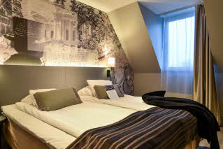 Standard room bed Scandic Star Lund