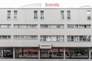 facade of scandic atrium in turku finland