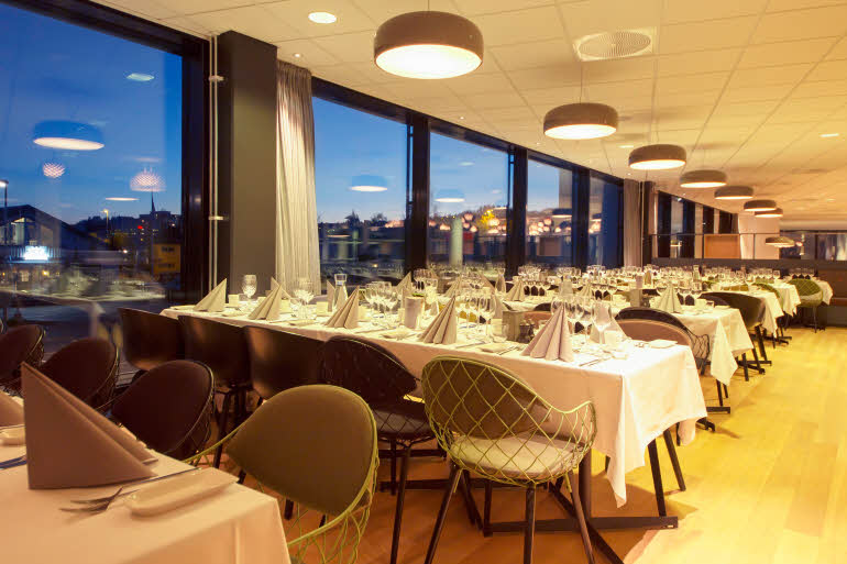 Scandic Lerkendal, restaurant, Food, breakfast, furniture,