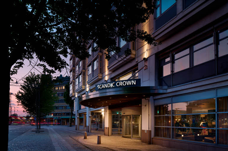 exterior of scandic crown in gothenburg