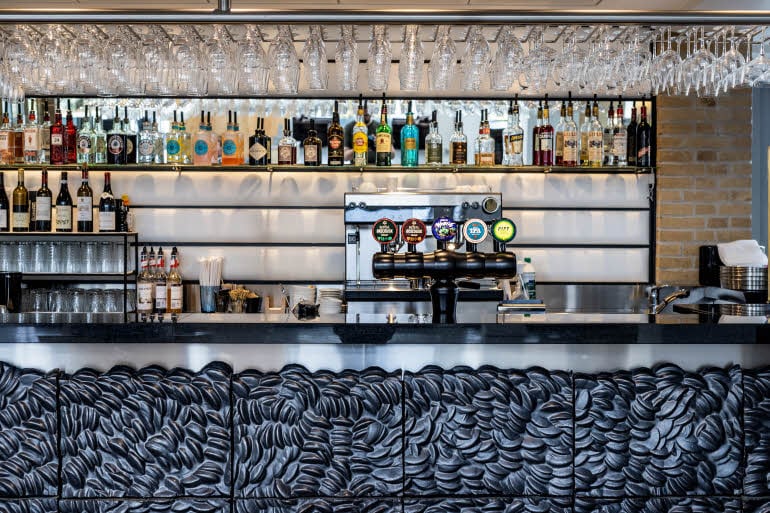 Bar at hotel Scandic Opus Horsens