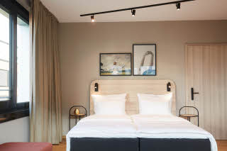 Family Four room main bed Scandic München Macherei
