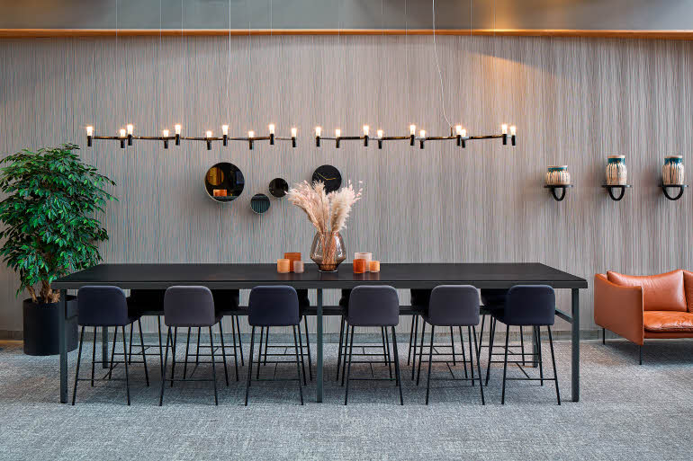 lobby at scandic molndal in gothenburg sweden