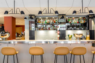 Bar desk in Scandic Uplandia in Uppsala Sweden