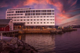 Facade of Scandic Sortland in Norway