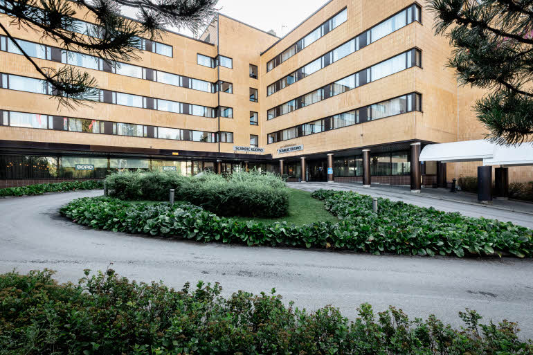 exterior front entrance at scandic kuopio in kuopio