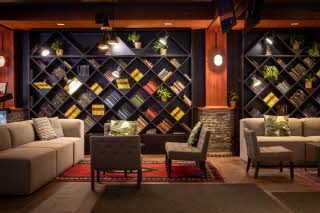 lobby at scandic rukahovi in rukatunturi finland