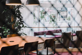 Lobby tables chairs Scandic Plaza Boras