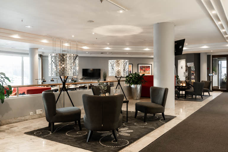 lobby at scandic kristiansund in norway