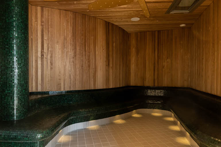 sauna at scandic eden nokia in finland