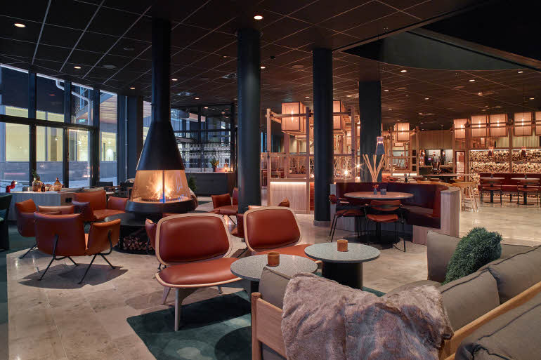 restaurant bar overview scandic Kiruna