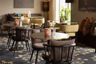 Bar seating at Scandic Bakklandet