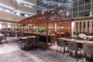 breakfast area at scandic rovaniemi city in finland