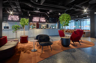 lobby shop and reception at scandic orebro central