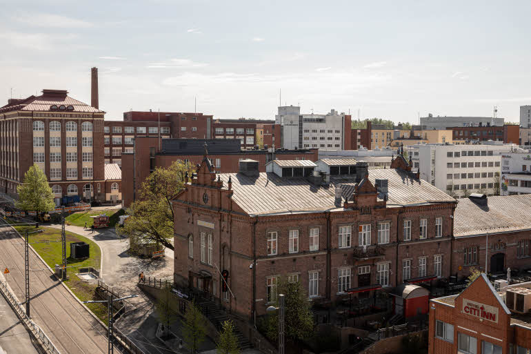 view from superior plus room at scandic tampere station