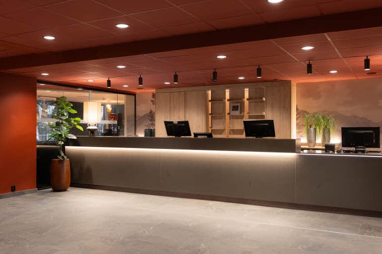 reception at scandic sunnfiord in forde norway