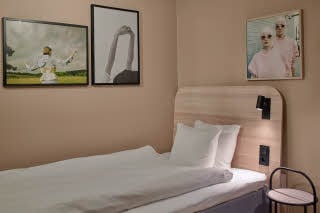 Bed in room Standard Single at Scandic Klara in Stockholm