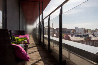 balcony in superior plus room at scandic tampere station 