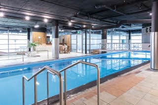 indoor swimming pool at scandic rosendahl in tampere finland