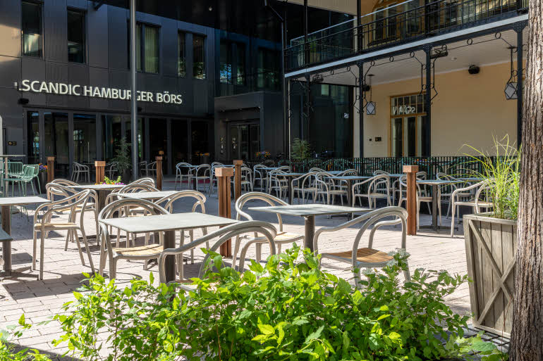 terrace at scandic hamburger bors in turku 
