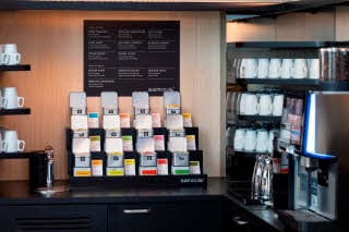 Breakfast tea at Scandic Hamburg Emporio