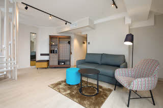 Living room in Presidential Suite Scandic Torget Bergen