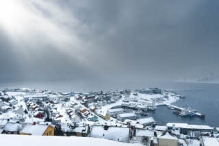 environment around scandic bryggen in honningsvag norway